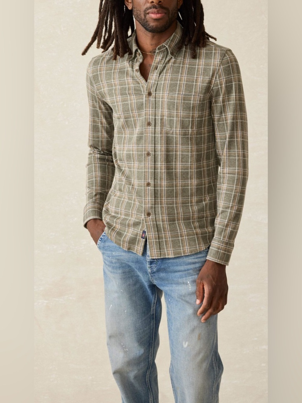 Faherty Coastline Knit Shirt XL